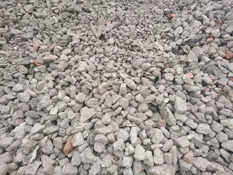 Darált beton törmelék