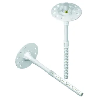 Tányéros dűbel - fém beütőszeggel 10x140mm