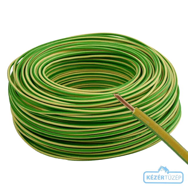 Kábel MCU 1x1.5 /tömör/ zöld-sárga