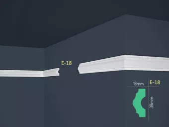 Stukkó beltéri E18 elválasztó 'közepes *
