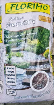 Florimó Faapríték piros 50L