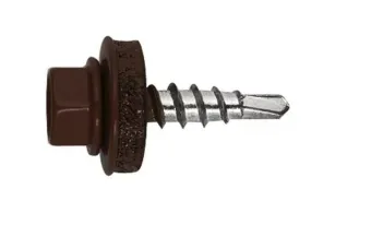 Önmetsző Lindab csavar 4,8x35 RAL8017 BARNA FA