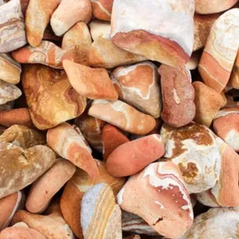 Díszkavics BABÓ Rainbow Bézs-Vörös-Ba (3-6cm) 20kg