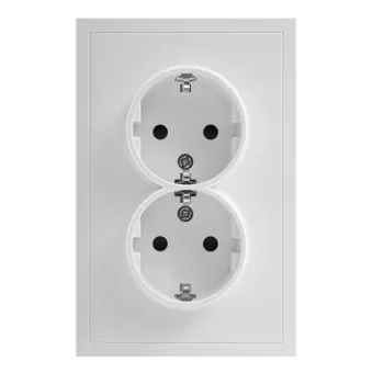 COMMEL Adria 2x2P+F csatlakozóaljzat 043-518