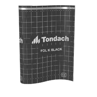 Tetőfólia FOL K BLACK páraát 145 g/m2 ragsztósávos