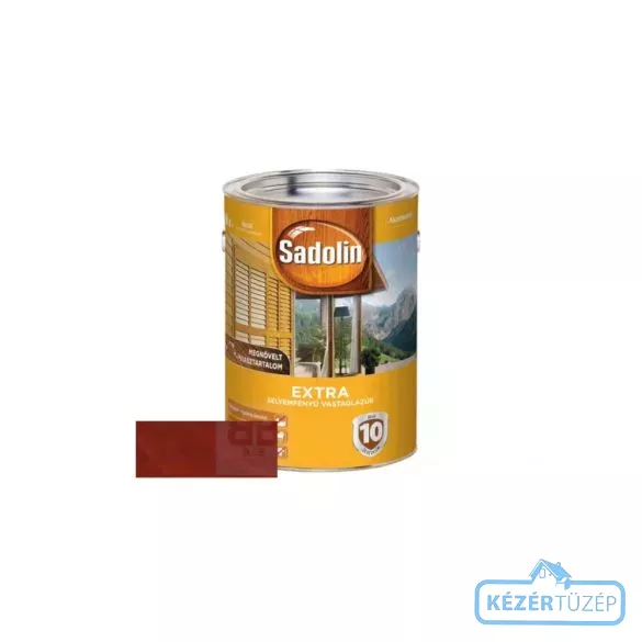 Sadolin Extra Vastaglazúr 0,75l PLUS-SVÉDVÖRÖS