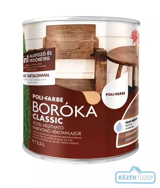 Poli-farbe boróka vizes 2,5l - PALISZANDER