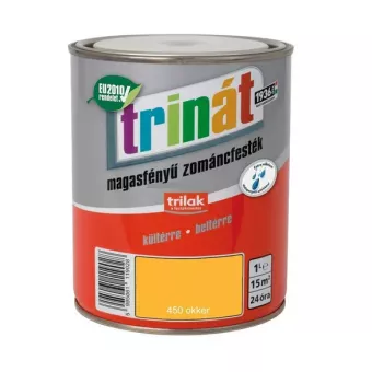 Trinát Magasfényű Zománc 1,00l - okker 450