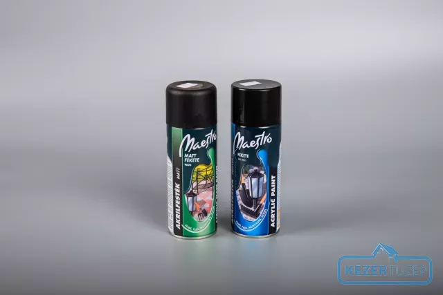 Maestro Zománc spray 400ml (fekete,matt)